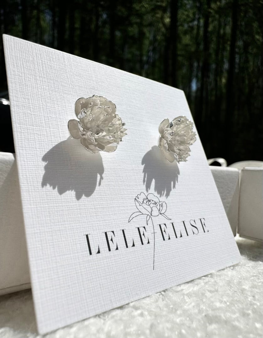 LeLe & Elise - Petite Peony Stud Earrings