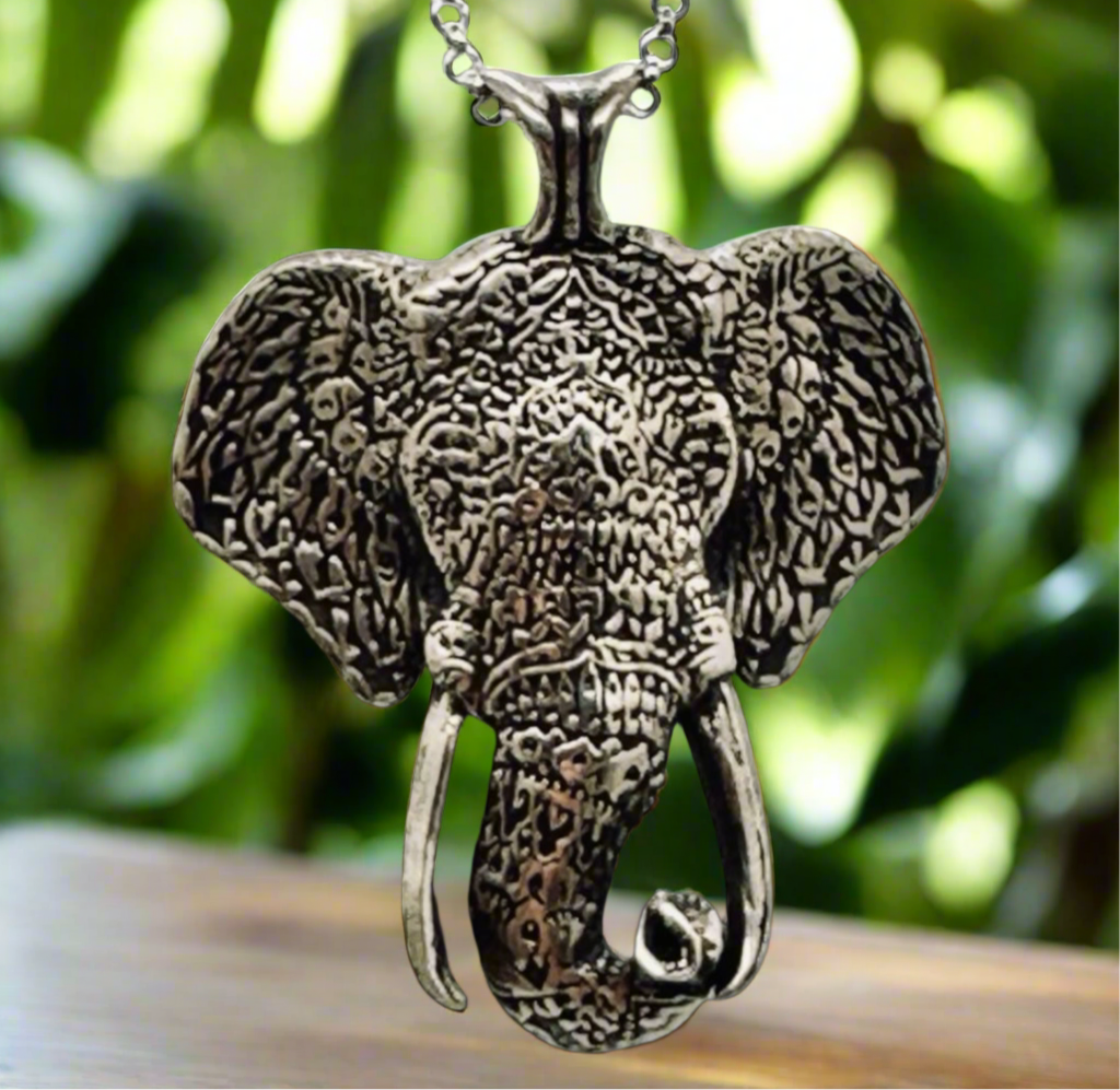 Mandala Elephant Necklace