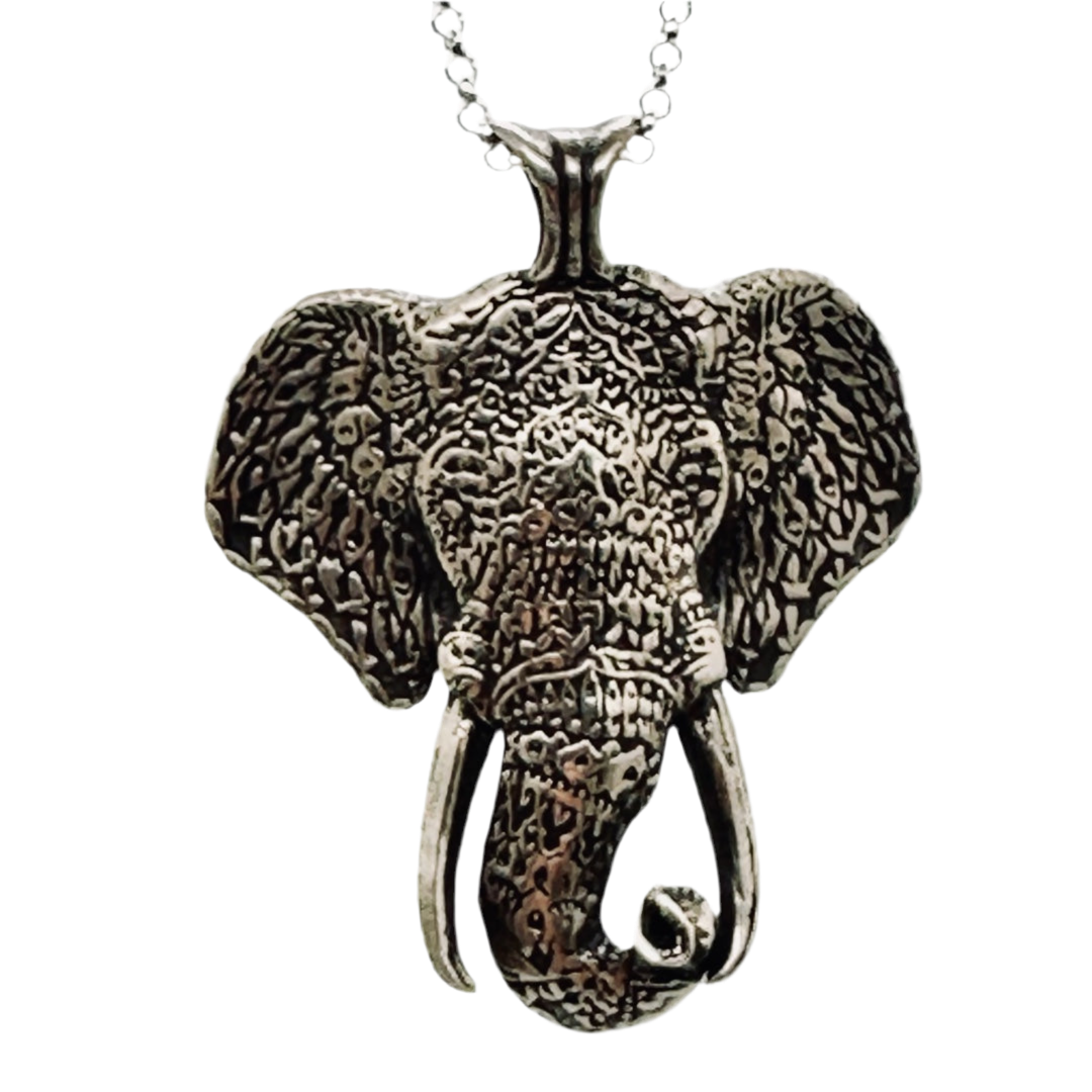 Mandala Elephant Necklace