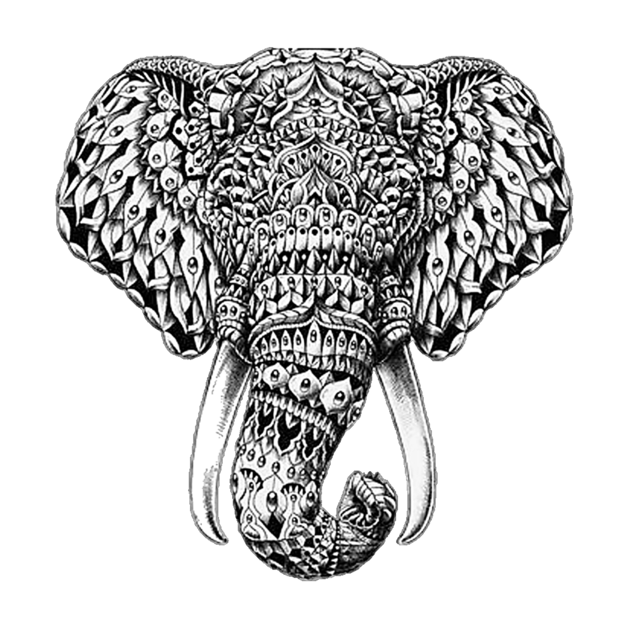 Mandala Elephant Necklace