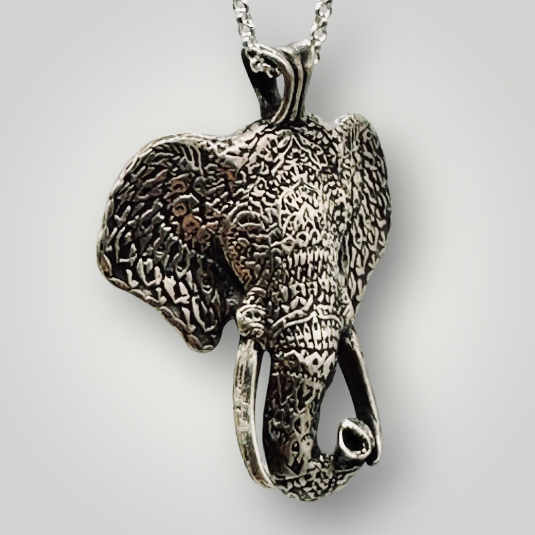 Mandala Elephant Necklace